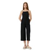 Koton Kadın Crop Salopet Keten Karışımlı Tulum