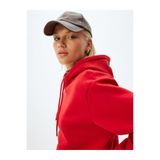 Koton Kadın Jersey Sweatshirt, Kırmızı, L Beden
