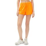 Koton Kadın Mini Spor Şort Beli Bağlamalı Turuncu, S