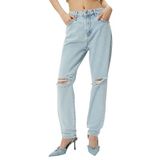 KOTON Kadın Normal Bel Kot Pantolon Düz Paça - Eve Jean, Bleach (Bch), 27W / 32L