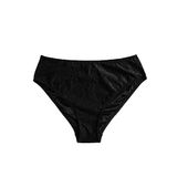 Koton Kadın Yüksek Bel Desenli Bikini Altı, Siyah (999), 34