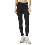KOTON Kadın Yüksek Bel Spor Tayt Baskı Detaylı Skinny, Siyah (999), Xs