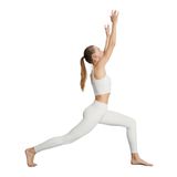 KOTON Kadın Yüksek Bel Yoga Spor Tayt Slim Fit, Bej (051), Xs
