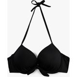 Koton Kalp Yaka Fiyonk Detaylı Push-Up Bikini Üstü - 40 - Siyah