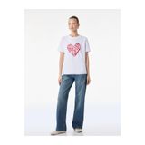 Koton Kalpli Beyaz Kadın T-Shirt 6SAK50093EK