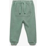 Koton Kanguru Cepli Beli Lastikli Pamuklu Jogger Yeşil Erkek Bebek Eşofman Altı 6WMB40020TK - 24 - 36 Ay - 338-Yeşil
