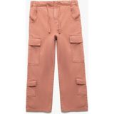 Koton Kapaklı Cep Detaylı Pamuklu Geniş Paça Denim Pantolon - Kahve - 5 - 6 Yaş - Relax