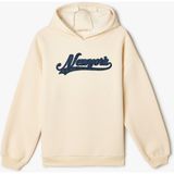 Koton Kapşonlu Sweatshirt Ekru Renkli Kız Çocuk Uzun Kollu Şehir Temalı Baskı Detaylı - 5 - 6 Yaş