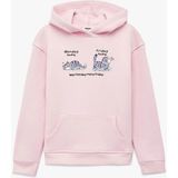 Koton Kedi Baskılı Pembe Kız Çocuk Sweatshirt 7WKG10049AK - Açık Pembe - 11 - 12 Yaş