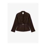 Koton Kemerli Uzun Kollu Klasik Yaka Blazer Ceket