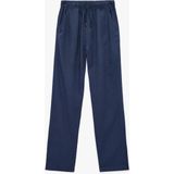 Koton Keten ve Viskon Karışımlı Beli Bağcıklı Basic Pantolon - Lacivert - Regular - 13 - 14 Yaş
