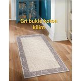 Koton Kilim Bukle %95 Pamuk - Krem - Gri - 60 x 100 cm