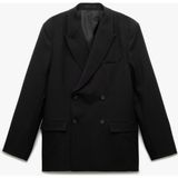 Koton Kırlangıç Yaka Kapaklı Cepli Düğmeli Uzun Kollu Blazer Ceket - Siyah - 56