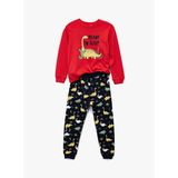 Koton Kırmızı Unisex Bebek Baskılı Pijama Takımı 6WMB10062TK-A