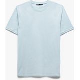 Koton Kısa Kollu Bisiklet Yaka Pamuklu Slim Fit Erkek Basic Tişört - Mavi - XL