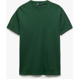 Koton Kısa Kollu Bisiklet Yaka Pamuklu Slim Fit Erkek Basic Tişört - Yeşil - XL
