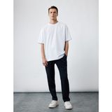Koton Kısa Kollu Pamuklu Basic Oversize Tişört Erkek Günlük Stil Beyaz Renk XL