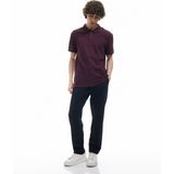 Koton Kısa Kollu Pamuklu Pike Kumaş Polo Yaka Slim Fit Tişört - Bordo