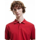 Koton Kısa Kollu Pamuklu Pike Kumaş Polo Yaka Slim Fit Tişört - Kırmızı - XL