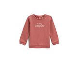 Koton Kız Bebek Baskılı Sweatshirt Pamuklu ,Pembe ,9/12 Ay