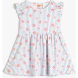 Koton Kız Bebek Elbise Ekru 3SMG80027AK - 9 - 12 Ay