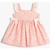 Koton Kız Bebek Elbise Pembe 3SMG80032AW - 6 - 9 Ay