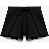 Koton Kız Çocuk Fiyonklu Mini Şort Siyah Desensiz Regular Fit Özellikli - 7 - 8 Yaş