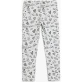 Koton Kız Çocuk Kalp Desenli Gri Beli Lastikli Tayt Slim Fit Günlük Stil - 7 - 8 Yaş