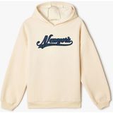 Koton Kız Çocuk Kapşonlu Sweatshirt Ekru Renkli Şehir Temalı Baskı Detaylı Uzun Kollu - 6 - 7 Yaş
