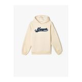 Koton Kız Çocuk Kapşonlu Sweatshirt Şehir Temalı Baskı Detaylı Uzun Kollu Şardonlu