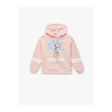 Koton Kız Çocuk Lisanslı Lola Bunny Baskılı Uzun Kollu Şardonlu Kapşonlu Sweatshirt
