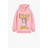 Koton Kız Çocuk Oversize Kapşonlu Sweatshirt Anime Baskılı Uzun Kollu