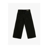 Koton Kız Çocuk Pamuklu Kot Pantolon - Wide Leg
