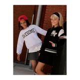 Koton Kız Çocuk Sweatshirt Baskılı Bisiklet Yaka Gömlek Etek Ucu Detaylı Şardonlu