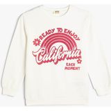Koton Kız Çocuk Sweatshirt Ekru 5WKG10340AK - 6 - 8 Yaş