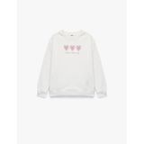 Koton Kız Çocuk Sweatshirt, Ekru, 7-8 Yaş
