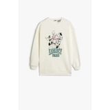Koton Kız Çocuk Sweatshirt Looney Tunes Baskılı Lisanslı Uzun Kollu Bisiklet Yaka Şardonlu