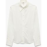 Koton Klasik Yaka Poplin Slim Fit Pamuklu Uzun Kollu Gömlek - 36 - Beyaz