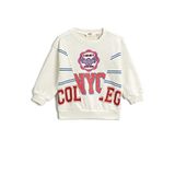 Koton Kolej Baskılı Ekru Kız Çocuk Sweatshirt