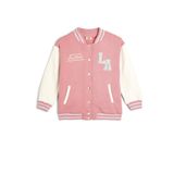 Koton Kolej Yaka Uzun Kollu Slogan Baskılı Cep Detaylı Düğmeli Ceket Ceket Kız Çocuk