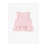 Koton Kolsuz Fırfırlı Pembe Kız Bebek Bluz 6SMG60003AW