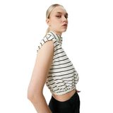 KOTON Kolsuz Sweatshirt Yarım Fermuarlı Dik Yaka