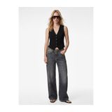 Koton Krep Scuba Kumaş Slim Fit Düğmeli V Yaka Slim Fit Blazer Yelek