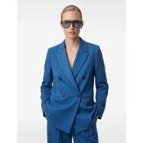 Koton Kruvaze Yaka Uzun Kollu Blazer Ceket - 34 - Mavi