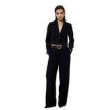 Koton Kruvaze Yaka Uzun Kollu Crop Blazer Ceket