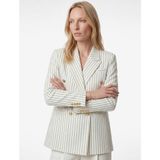 Koton Kruvaze Yaka Uzun Kollu Metal Düğme Detaylı Blazer Ceket - 40 - Beyaz