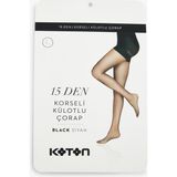 Koton Külotlu Çorap 15 Den - S - Siyah