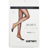 Koton Külotlu Çorap 20 Den Mat - Siyah