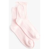 Koton Kurdele Detaylı Pamuklu Soket Çorap - Standart - Pembe