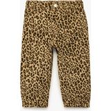 Koton Leopar Desenli Bol Kesim Pamuklu Pantolon - Kahve - 4 - 5 Yaş - Loose